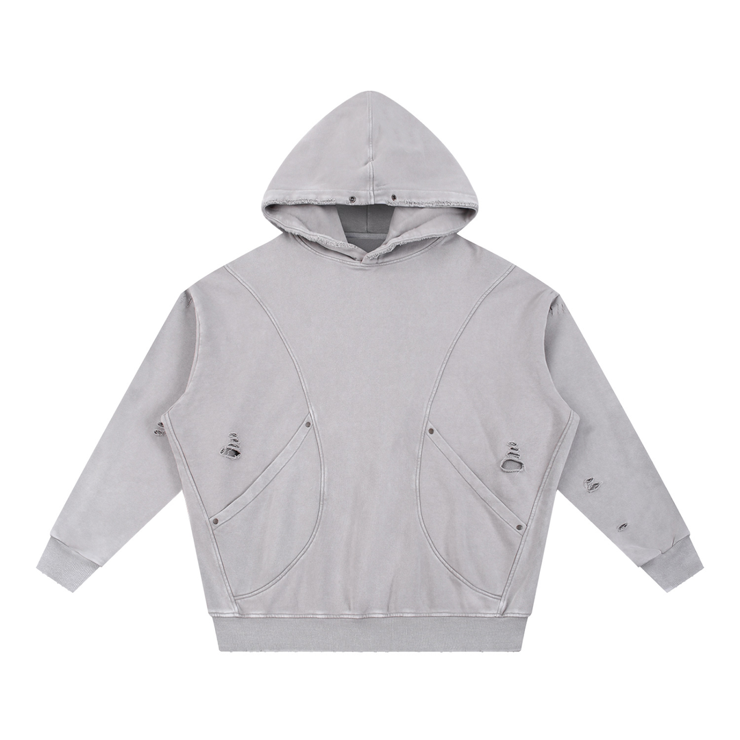 Ellison Obsidian Distress Hoodie
