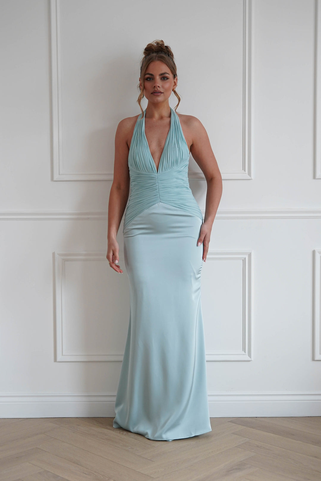 Austin Bodycon Halterneck Maxi Dress | Mint