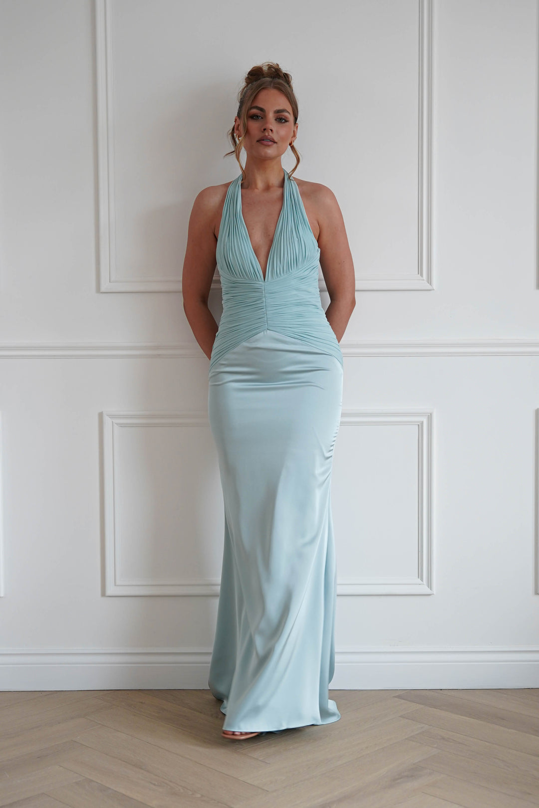Austin Bodycon Halterneck Maxi Dress | Mint