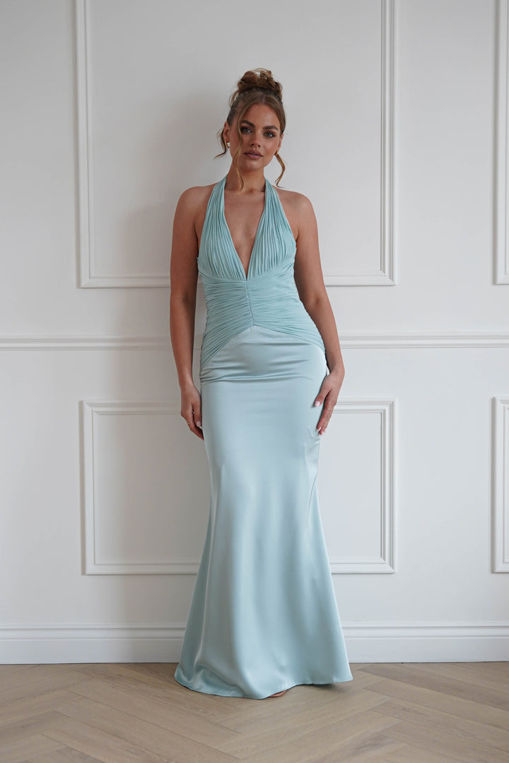 Austin Bodycon Halterneck Maxi Dress | Mint