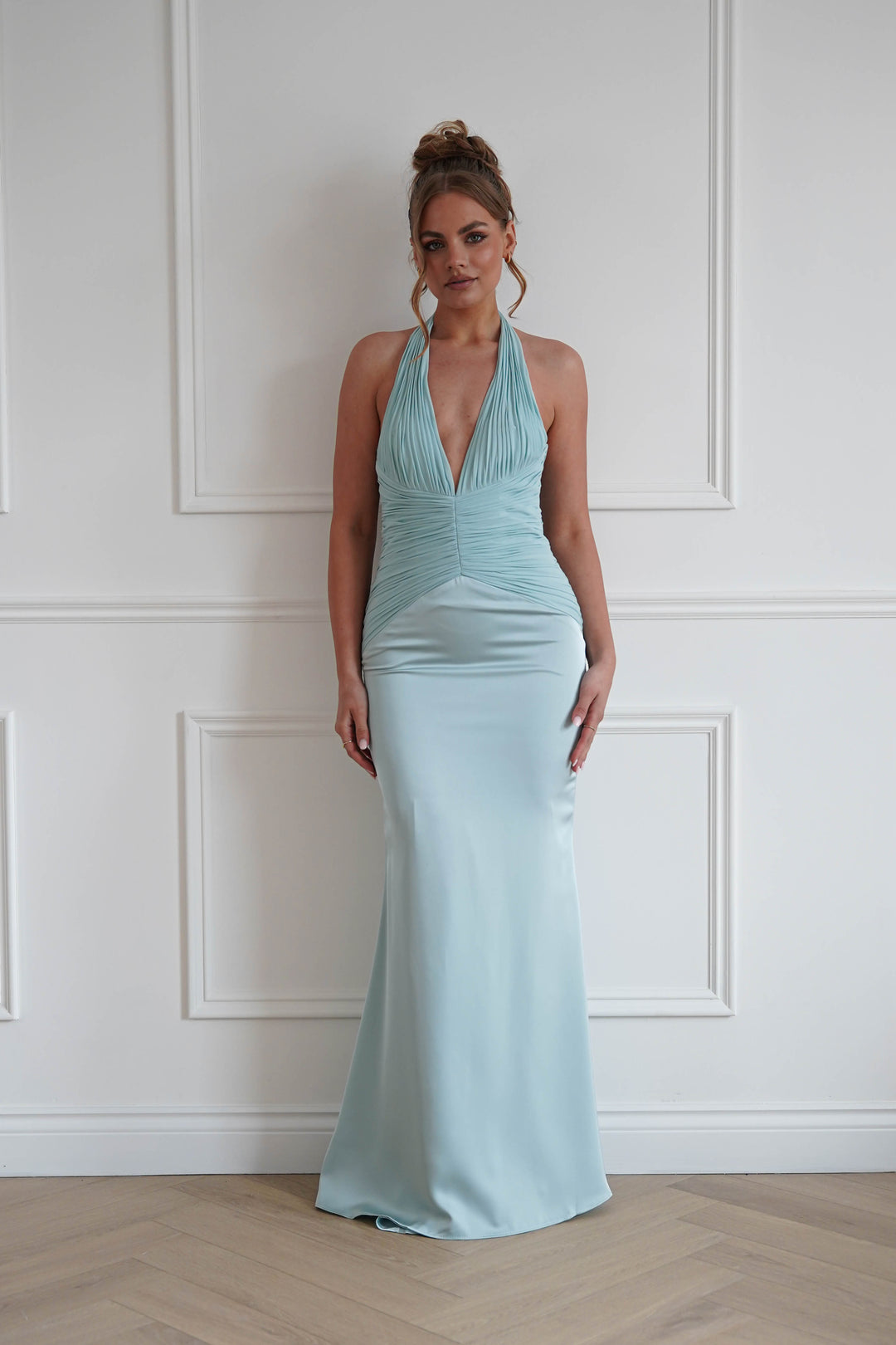 Austin Bodycon Halterneck Maxi Dress | Mint