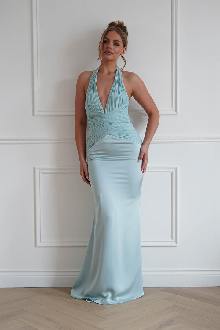 Austin Bodycon Halterneck Maxi Dress | Mint