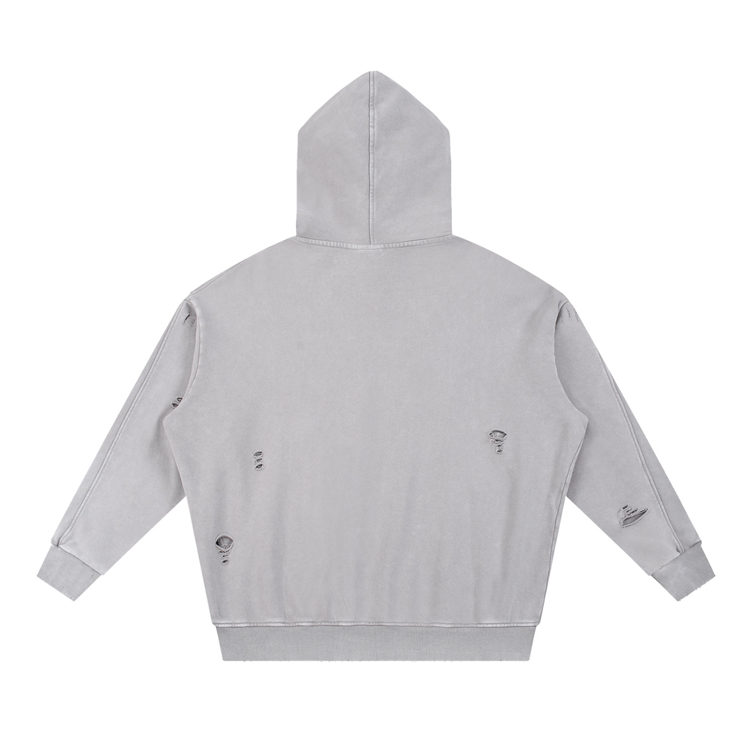 Ellison Obsidian Distress Hoodie