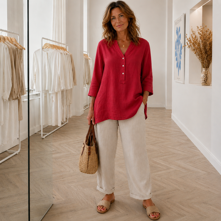 Camillie™ Linen Ease Blouse