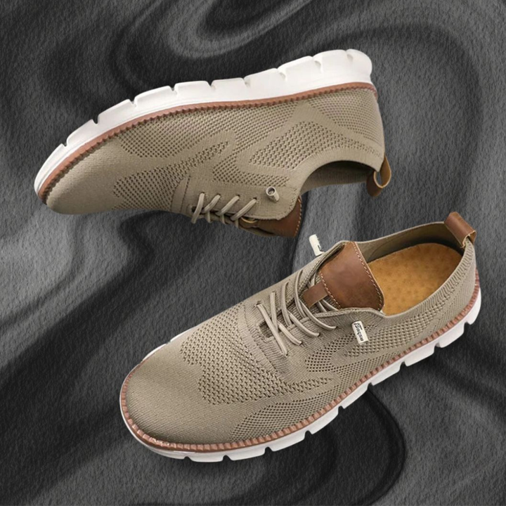 Zapatos Transpirables Ultracomfort: Khaki-White