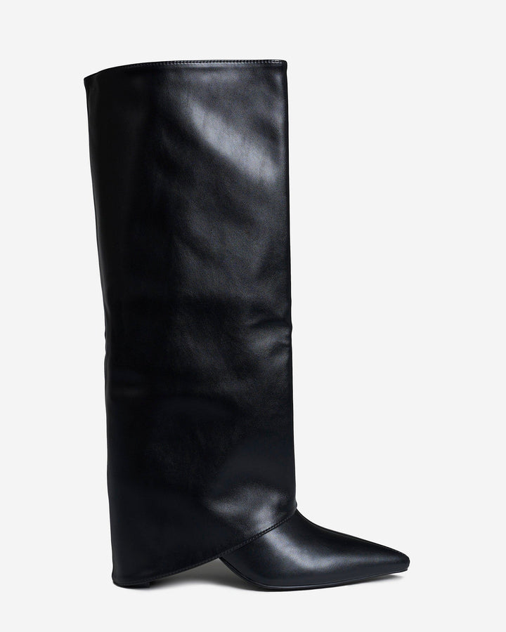 2 in 1 knee &amp; ankle boots - Black