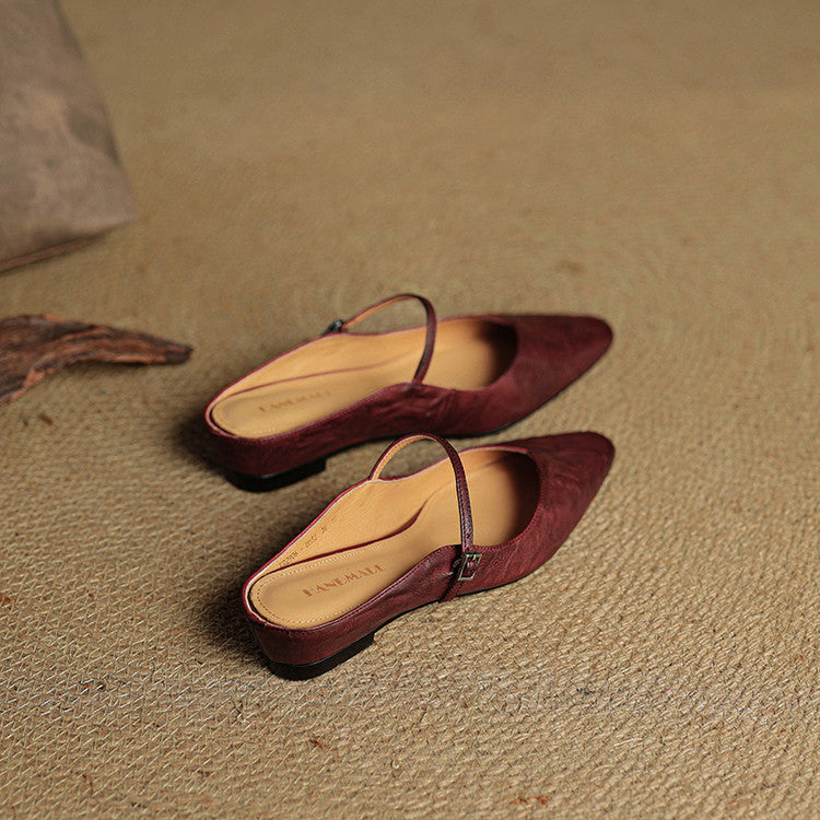 Serena Genuine Leather Mules