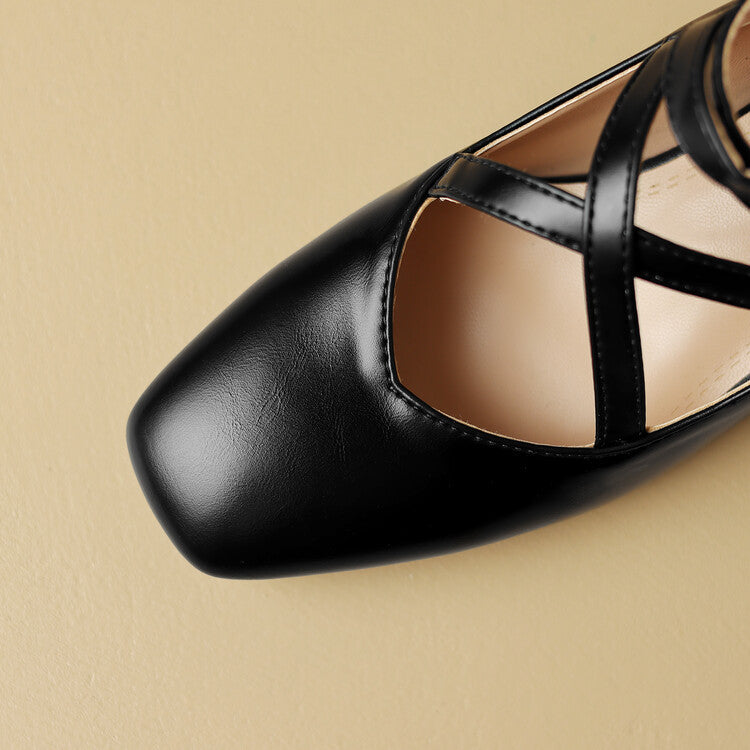 Elva Leather Heels