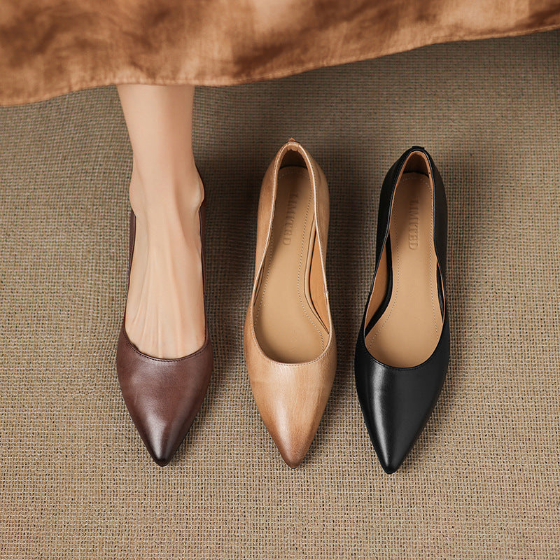 Seravine Genuine Leather Flats