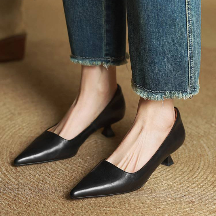 Anok Genuine Leather Heels