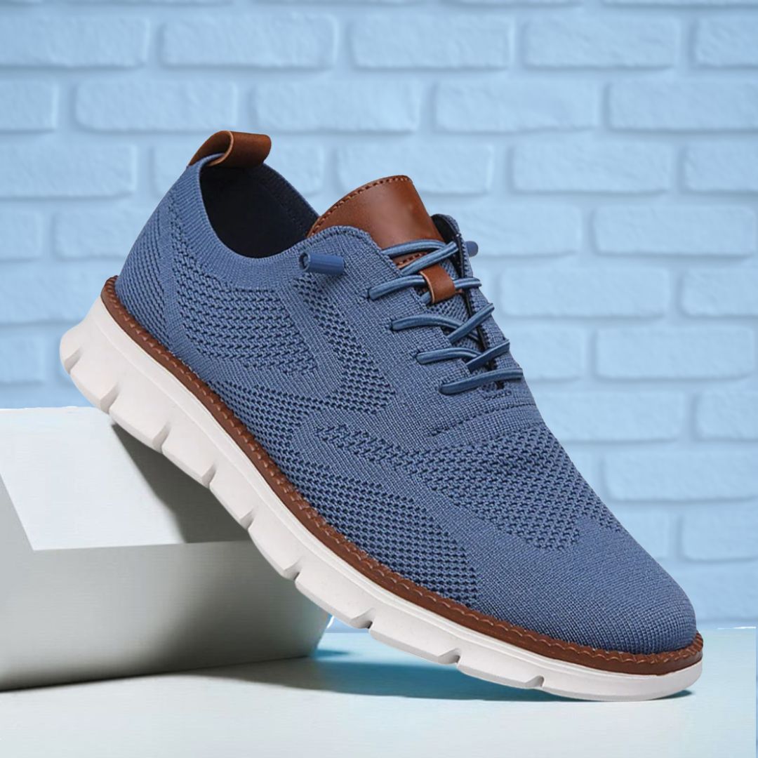 Zapatos Transpirables Ultracomfort: Blue-White