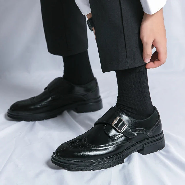 Vittorio Leather Monk Strap