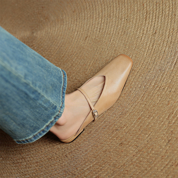 Miral Genuine Leather Mules
