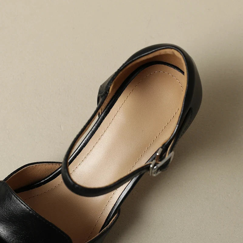 Élane Genuine Leather Heel