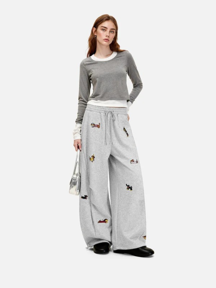 Milo Embroidered Barrel Sweatpants