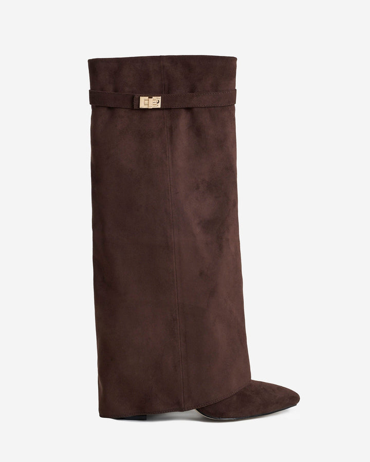 Lavista Suede knee high boots - Dark Brown