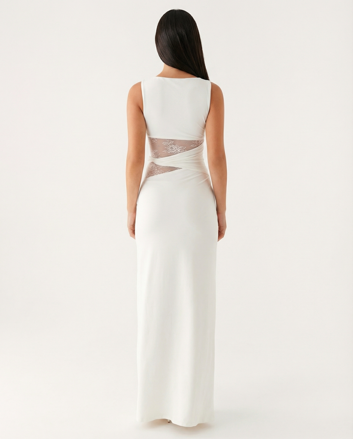 Lace Illusion Maxi