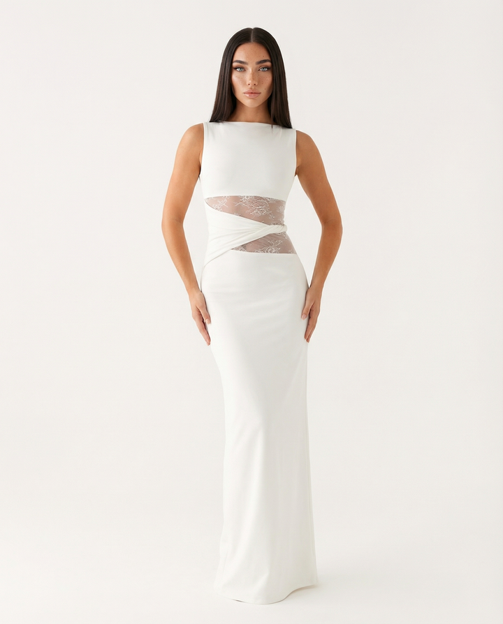 Lace Illusion Maxi